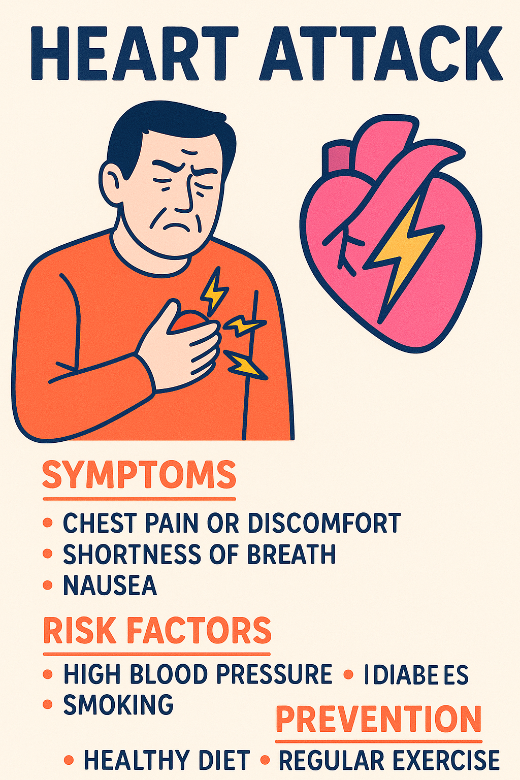 heart attack  Myocardial Infarction MI